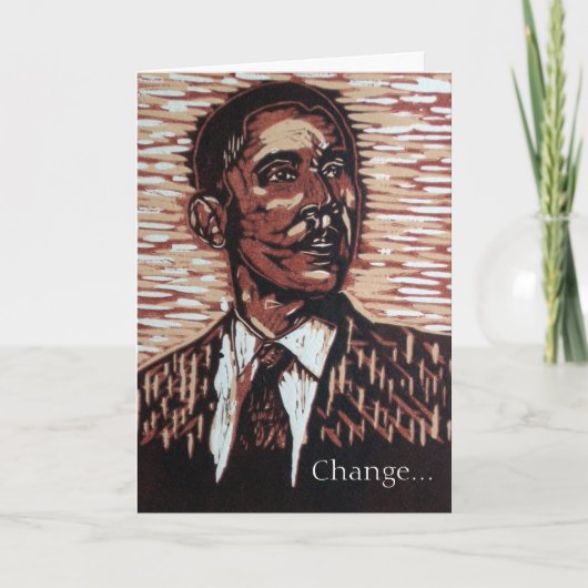 Obama Nieuwjaarskaart Feestdagen Kaart (Voorkant)