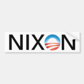 Obama=Nixon Bumpersticker (Voorkant)