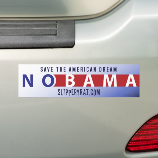 Obama "Nobama"-Bumpersticker Bumpersticker (Op auto)