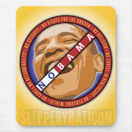 Obama "Nobama" Mousepad Muismat (Voorkant)