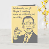 Obama Nobel Prize Card Kaart (Gele Bloem)