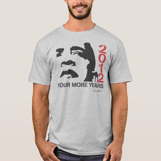 Obama nog vier jaar Shirt (Voorkant)