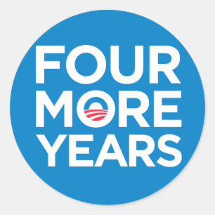 Obama nog vier jaar Sticker