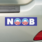 Obama Noob Bumpersticker (Op auto)