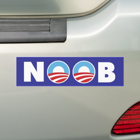Obama Noob Bumpersticker (Op auto)