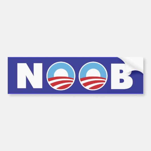 Obama Noob Bumpersticker (Voorkant)