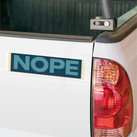 Obama Nope Bumpersticker (Op Truck)