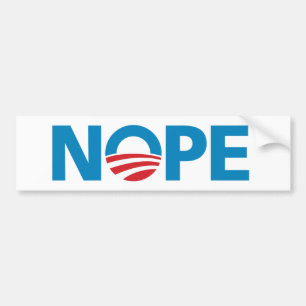 Obama, "NOPE"-Bumpersticker Bumpersticker
