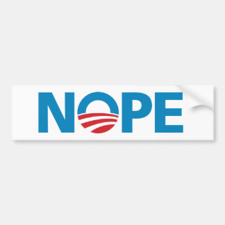 Obama, "NOPE"-Bumpersticker Bumpersticker
