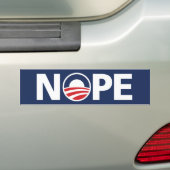 Obama, "NOPE"-Bumpersticker Bumpersticker (Op auto)