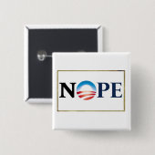 Obama NOPE Button (Voorkant /achterkant)
