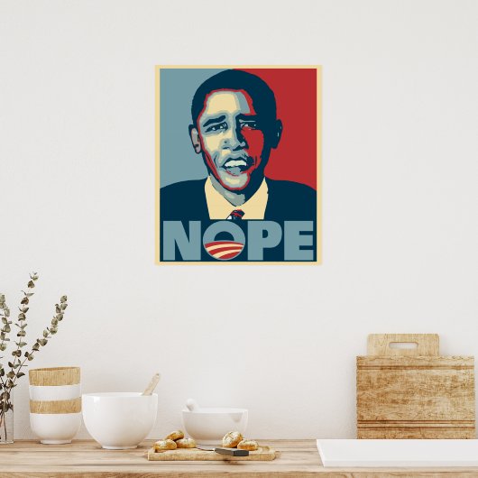 Obama Nope Poster (Keuken)
