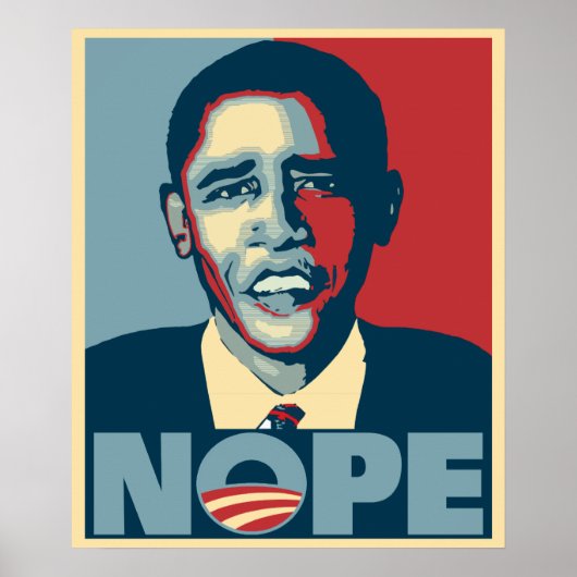 Obama Nope Poster (Voorkant)