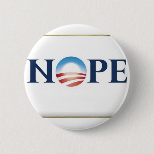 Obama Nope Ronde Button 5,7 Cm (Voorkant)