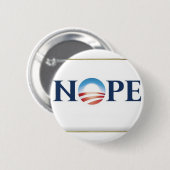 Obama Nope Ronde Button 5,7 Cm (Voorkant /achterkant)