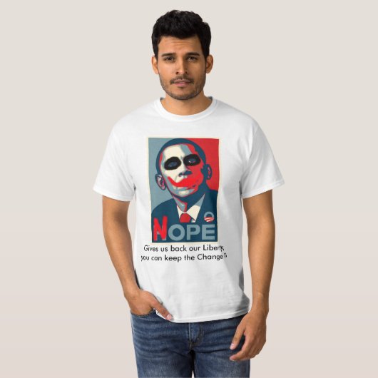 Obama Nope T-shirt (Voorkant volledig)