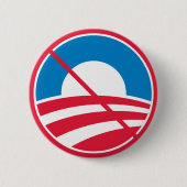 Obama NOT Ronde Button 5,7 Cm (Voorkant)