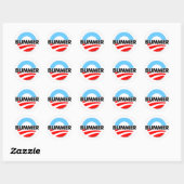 Obama O Bummer Logo Ronde Sticker (Vel)