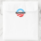 Obama O Bummer Logo Ronde Sticker (Tas)