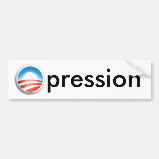 obama-o, depressie bumpersticker