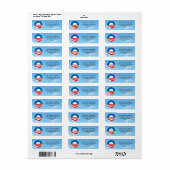 Obama-O Logo met blauw Etiket (Full Sheet)