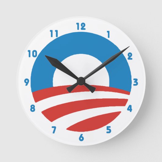 Obama 'O'-Logo-wandklok Ronde Klok (Voorkant)