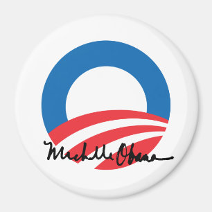 OBAMA O MET MICHELLE OBAMA AUTOGRAPH -.png Magneet