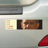 obama, O neB ig A ss M istakA merica Bumpersticker (Op auto)