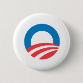 Obama O Ronde Button 5,7 Cm (Voorkant)