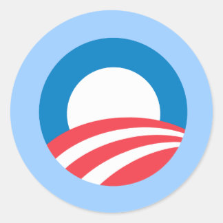Obama O Ronde Sticker
