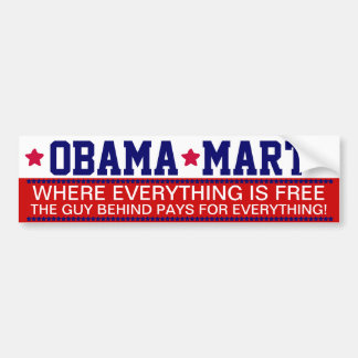 OBAMA - OBAMA MART BUMPERSTICKER