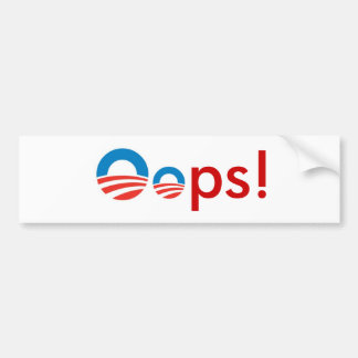 Obama Oeps! Bumpersticker