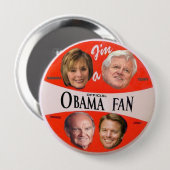 Obama Officiële Fan Button (Voorkant /achterkant)
