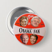 Obama Officiële Fan Button (Voorkant /achterkant)
