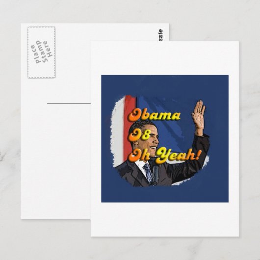 Obama Oh Ja Briefkaart (Voorkant / Achterkant)