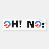 Obama OH! NEE! Bumpersticker (Voorkant)