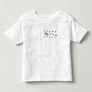 Obama Ohana (Hawaiiaanse familie) schildpadden kin Kinder Shirts