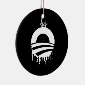 Obama Oil Rig Reverse Keramisch Ornament (Rechts)