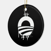 Obama Oil Rig Reverse Keramisch Ornament (Links)