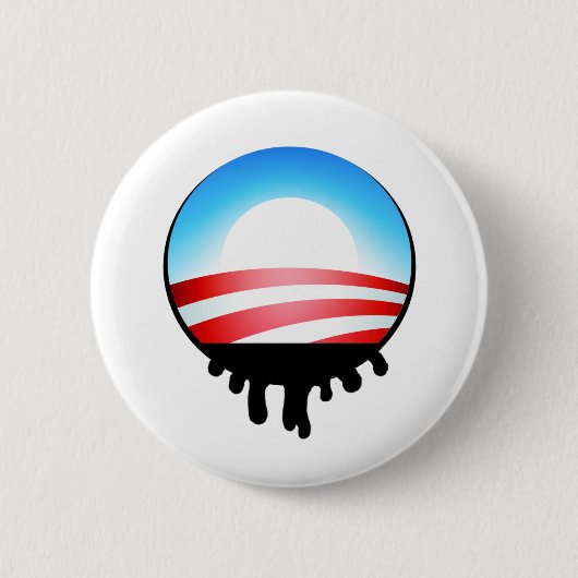 Obama Oil Spill BP Ronde Button 5,7 Cm (Voorkant)