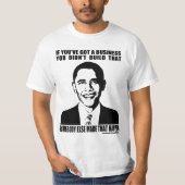 Obama on Business T-shirt (Voorkant)