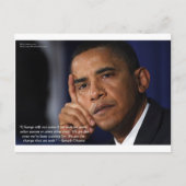 Obama "On Changing" cadeautjes en T - shirts van h Briefkaart (Voorkant)