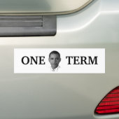 Obama One Term Bumpersticker (Op auto)