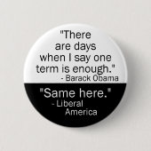 Obama One Term Button (Voorkant)