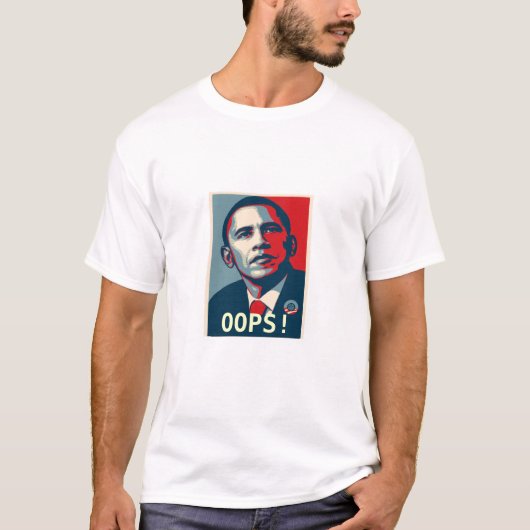 Obama, OOPS! T-shirt (Voorkant)