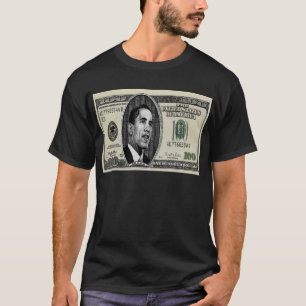 Obama op $100 rekening t-shirt