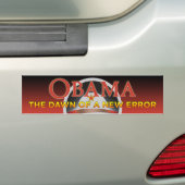 Obama - op de vooravond van een nieuwe foutmelding bumpersticker (Op auto)