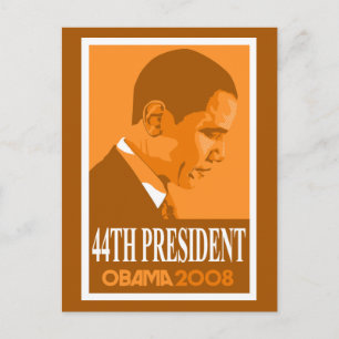 Obama Oranje 44e President Briefkaart