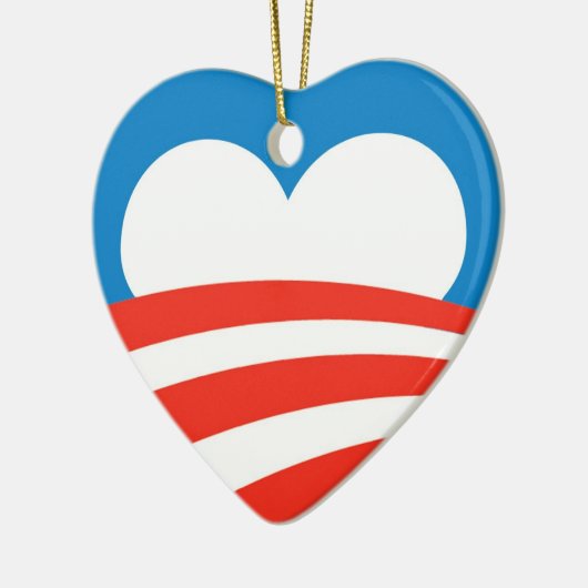 Obama Ornament Heart (Links)
