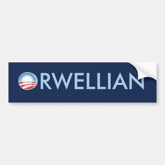 Obama Orwellian Bumpersticker (Voorkant)